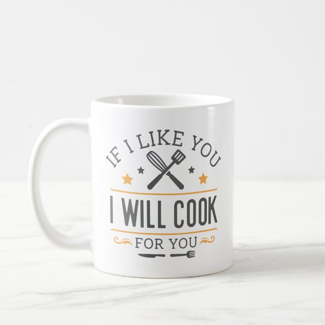 Mug Si Je Vous Aimerais, Je Cuisinerai Pour Vous (Gauche)