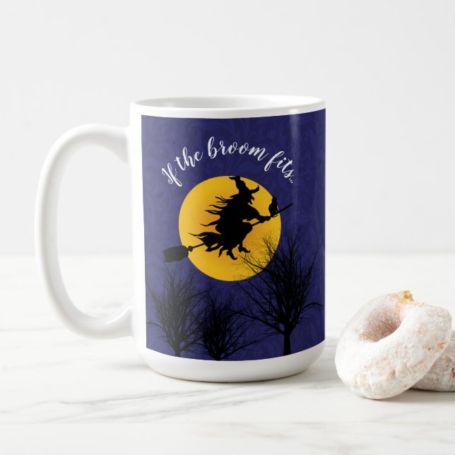 Mug Si Le Broom Convient À L'Halloween Drôle (Avec donut)