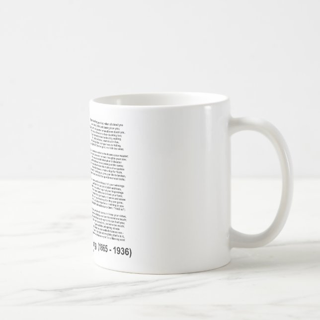 Mug "Si" poème par Rudyard Kipling (Droite)