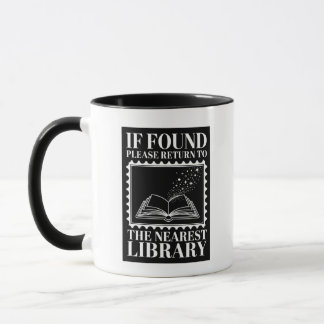 Mug Si trouvé, veuillez le retourner à la bibliothèque
