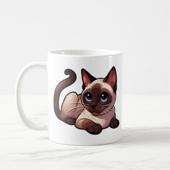 Mug Siamese cat (Gauche)