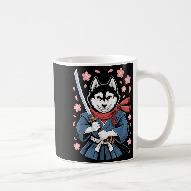Mug Siberian Husky Dad Cute Japanese Anime Stuff Samur (Droite)