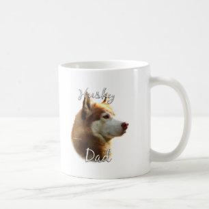 Mug Sibérie Husky (rouge) Papa 2