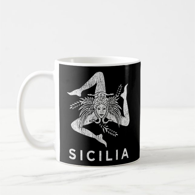 Mug Sicilienne Pride Sicilia Sicilienne Drapeau Sicili (Gauche)