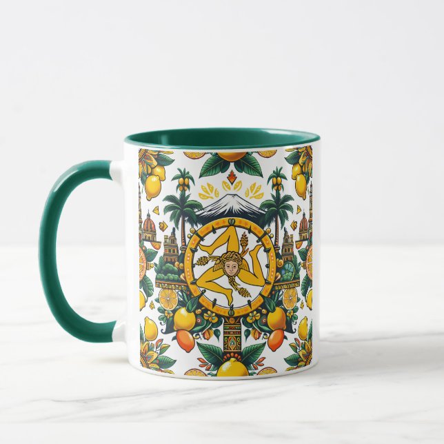Mug Sicilienne Trinacria Design (Gauche)