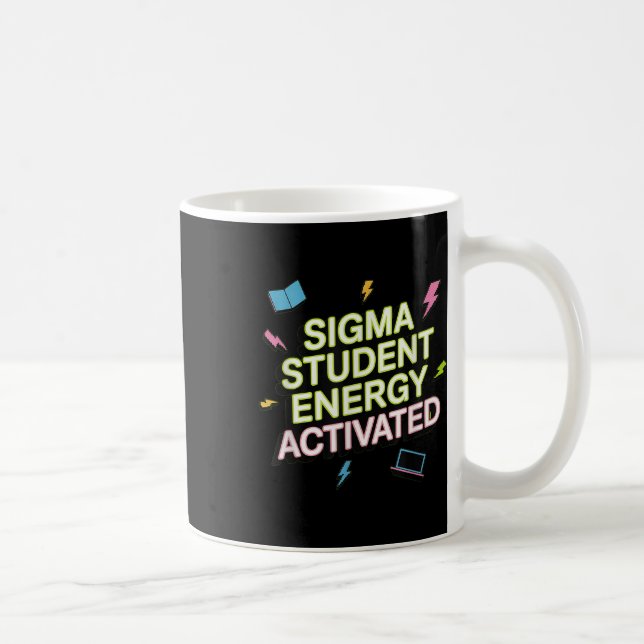 Mug Sigma Énergie Étudiante Activée, Retour à l'École, (Droite)