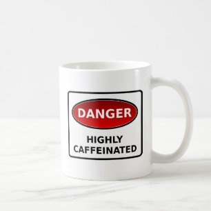Mug Signal d'avertissement de caféine