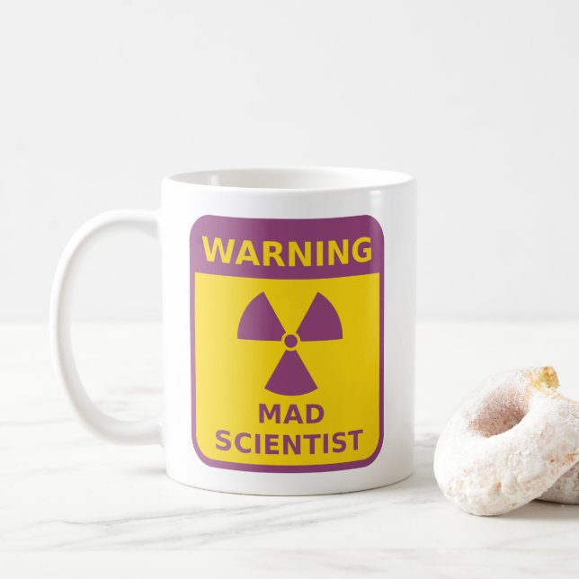 Mug Signal d'avertissement du scientifique (Avec donut)
