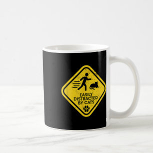 Mug Signal D'Avertissement Facilement Distrait Par Cha