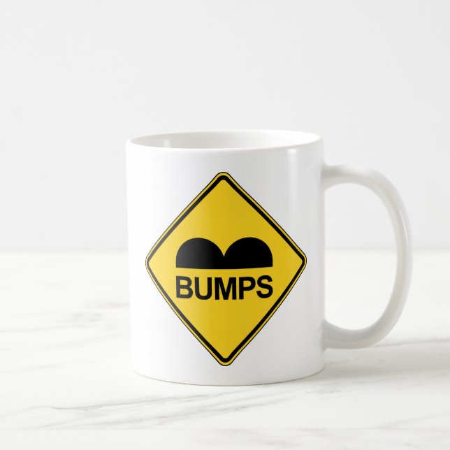 Mug Signal de trafic drôle de vitesse de prudence (Droite)
