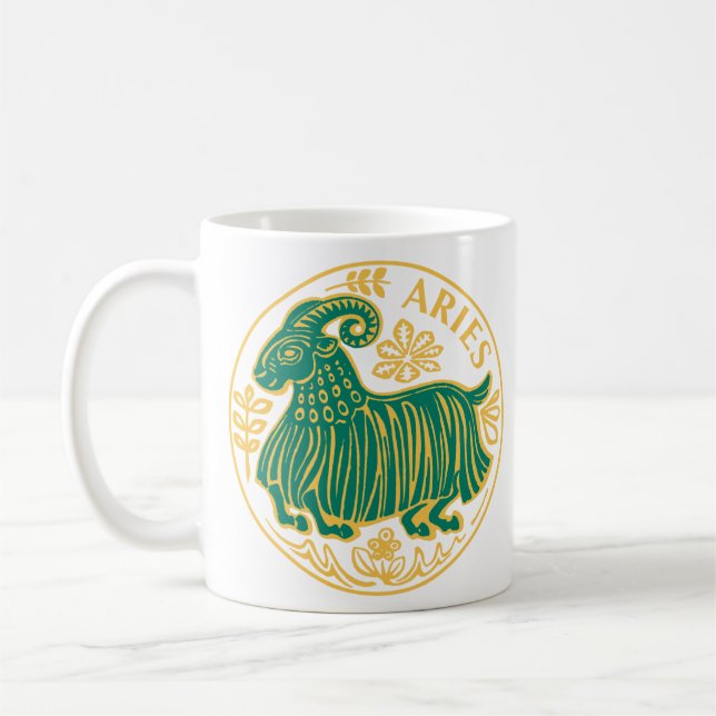 Mug Signe d'Aries du Zodiac (Gauche)