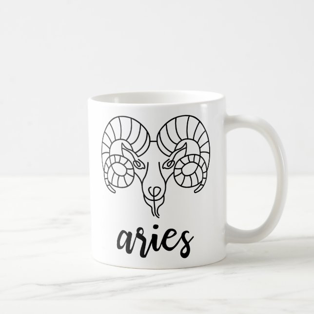 Mug signe de naissance astrologique cool aries zodiac (Droite)