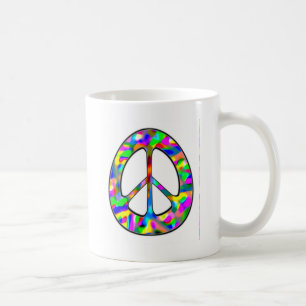 Mug signe de paix coloré