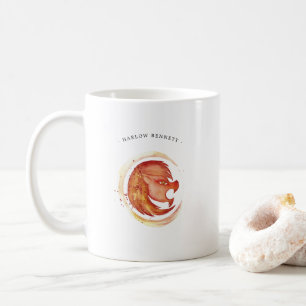 Mug Signe du zodiaque Astrologie Léo aquarelle   Monog