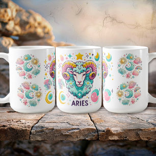 Mug Signe du zodiaque Bélier coloré Astrologie