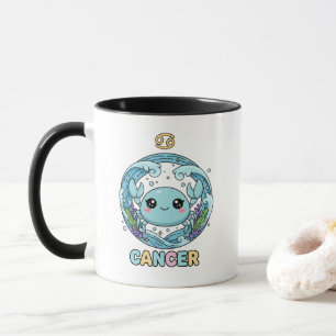 Mug Signe du zodiaque Cancer Mignon Kawaii