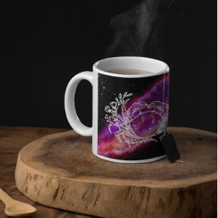 Mug Signe du zodiaque Constellation du Cancer Rose Gal