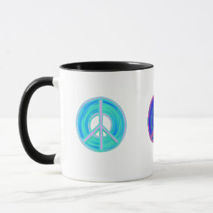 Mug Signes de paix colorés
