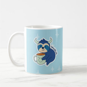 MUG SIGNES DE ZODIAC AVEC PARASOLS ET TAURUS DE CAFÉ