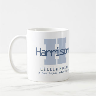 Mug Signification du nom Harrison monogramme H bleu