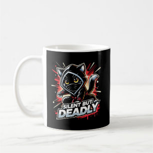Mug Silencieux Mais Mortel - Mignonne Ninja Chat
