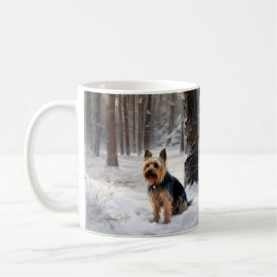 Mug Silencieux Terrier Laisser Il Neige Noël