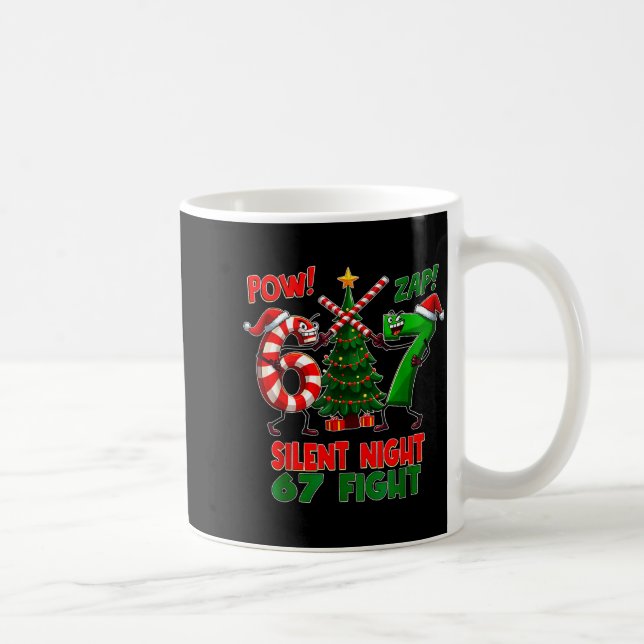 Mug Silent Night Christmas Tree 67 Pajamas Funny Six S (Droite)