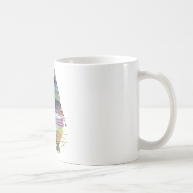 Mug Silhouette abstraite de pingouin (Droite)