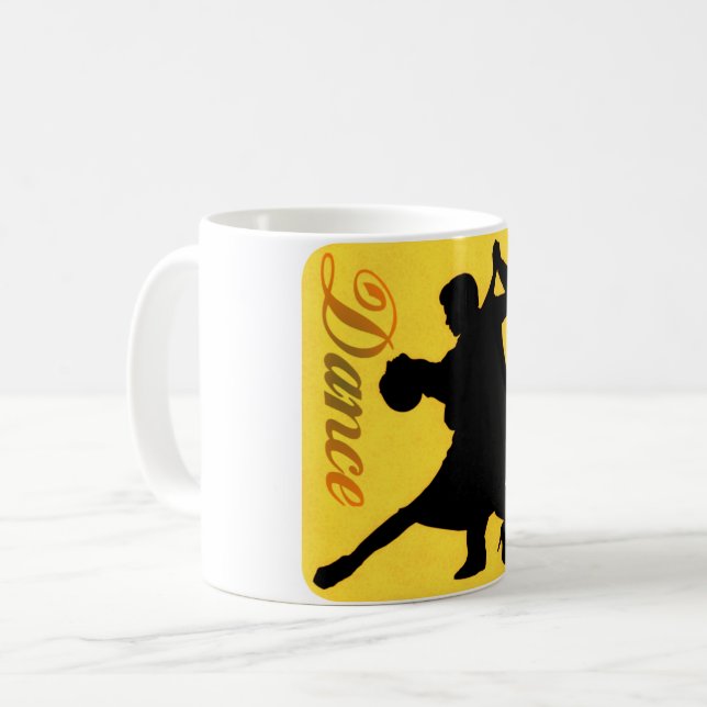 Mug Silhouette Couple dansant (Devant gauche)