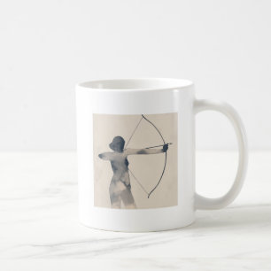 Mug Silhouette d'aquarelle d'archère