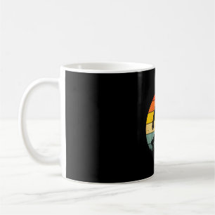 Mug Silhouette de Bigfoot coucher de soleil rétro drôl