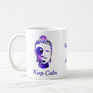 Mug Silhouette de bouddha de motivation dessinée à la 