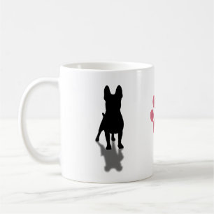 Mug Silhouette de Bulldog français avec paw personnali