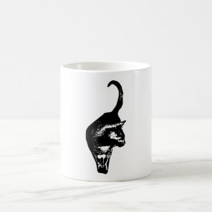 Mug Silhouette de chat audacieuse