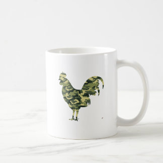 Mug Silhouette de coq de camouflage