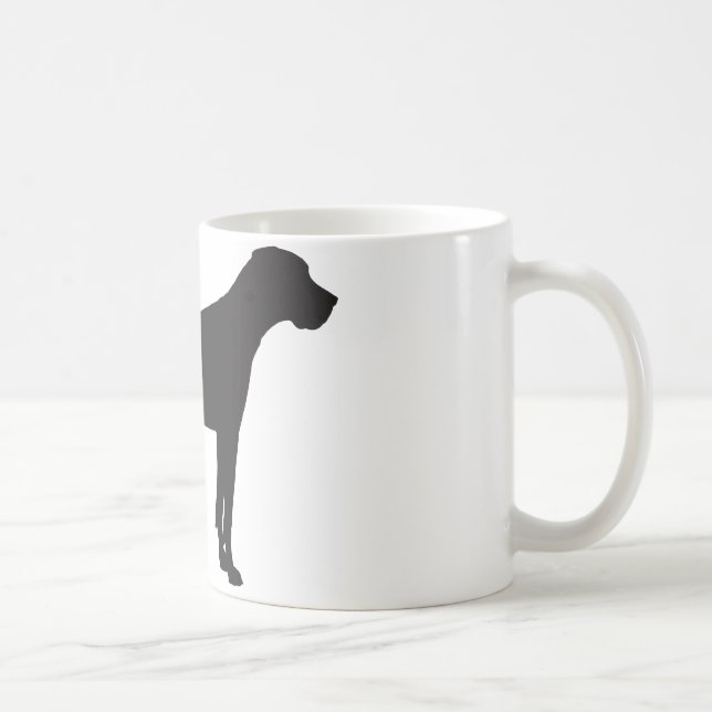 Mug Silhouette de great dane (Droite)
