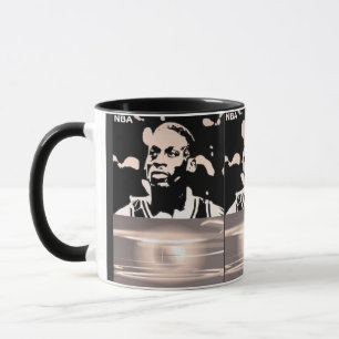 Mug silhouette de joueur célébré 
