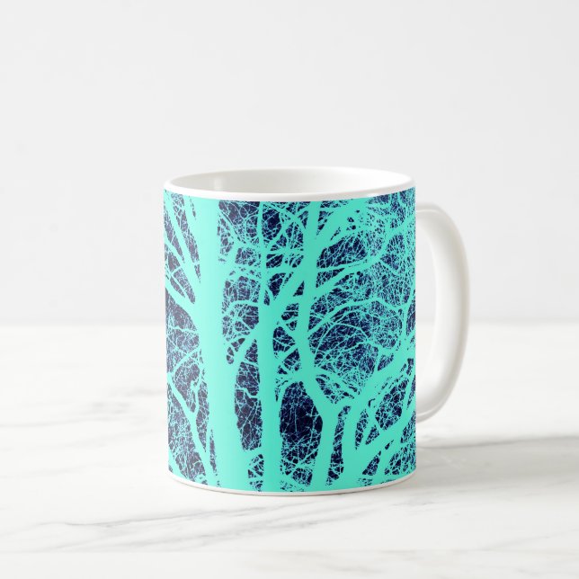 Mug Silhouette de l'arbre (Devant droit)