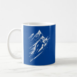 Mug Silhouette de skieur