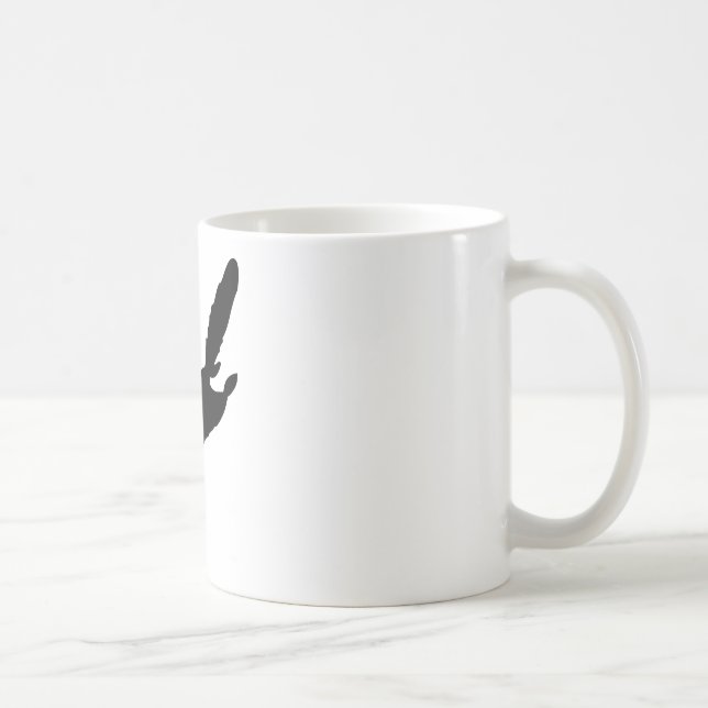 Mug Silhouette d'écureuil de vol (Droite)