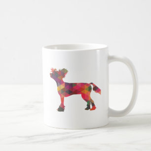 Mug Silhouette du Motif géométrique Chien de Chine