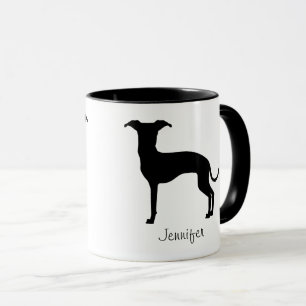 Mug Silhouette et nom d'Iggy noir (ou de toute autre c