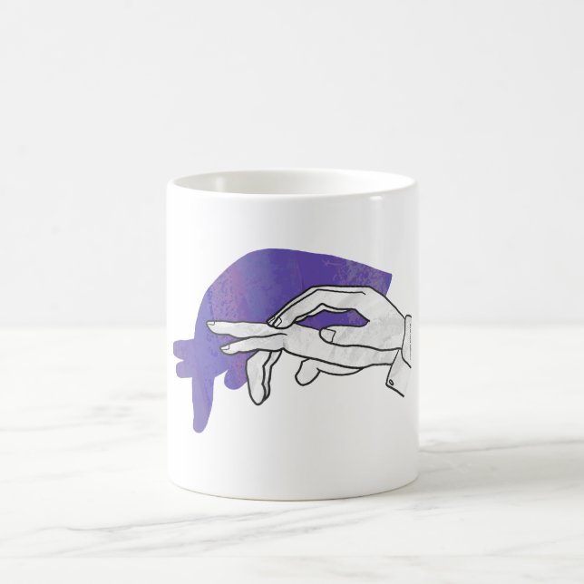 Mug Silhouette main Anteater violet (Centre)