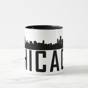Mug Silhouette panoramique de Chicago City moderne