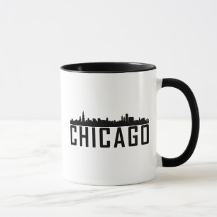 Mug Silhouette Skyline de Chicago City moderne