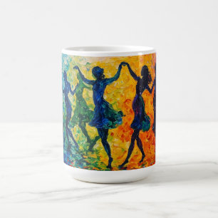 Mug Silhouettes colorées dansant