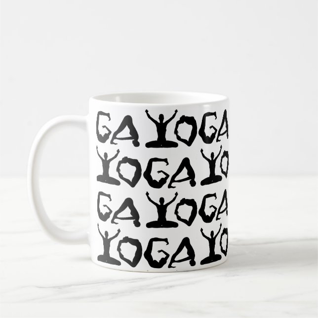 Mug Silhouettes de yoga (Gauche)