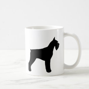 Mug Silhouettes du géant noir Schnauzer Amoureux des c