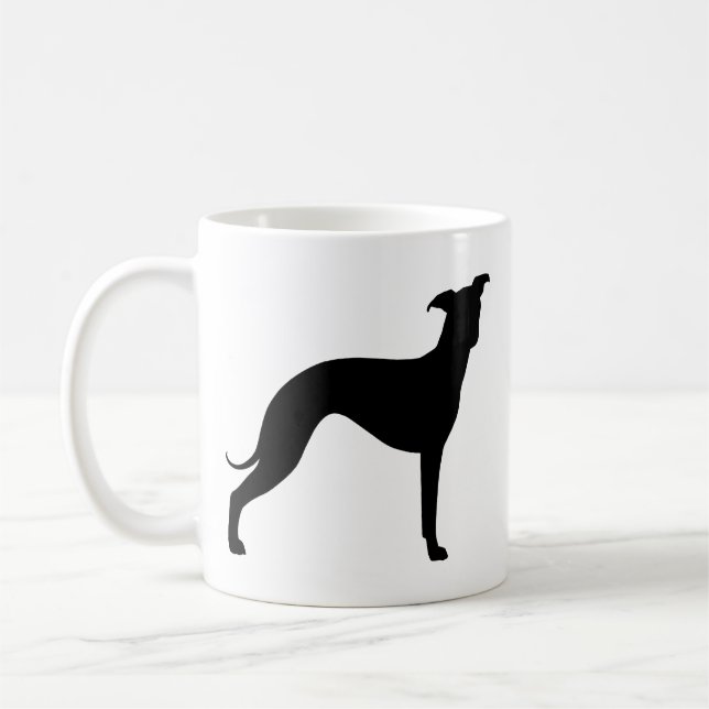 Mug Silhouettes italiennes Greyhound Iggy Dog (Gauche)
