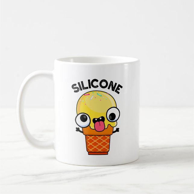Mug Silicone Funny Crème de glace Cone Pun (Gauche)